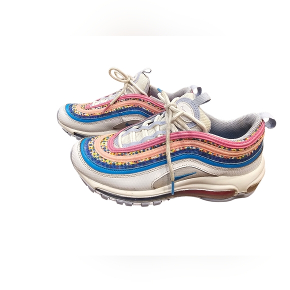 Nike Air Max 97 SE Multicolor Rainbow Running Shoes Youth 5.5Y Women’s 7 - Picture 3 of 6